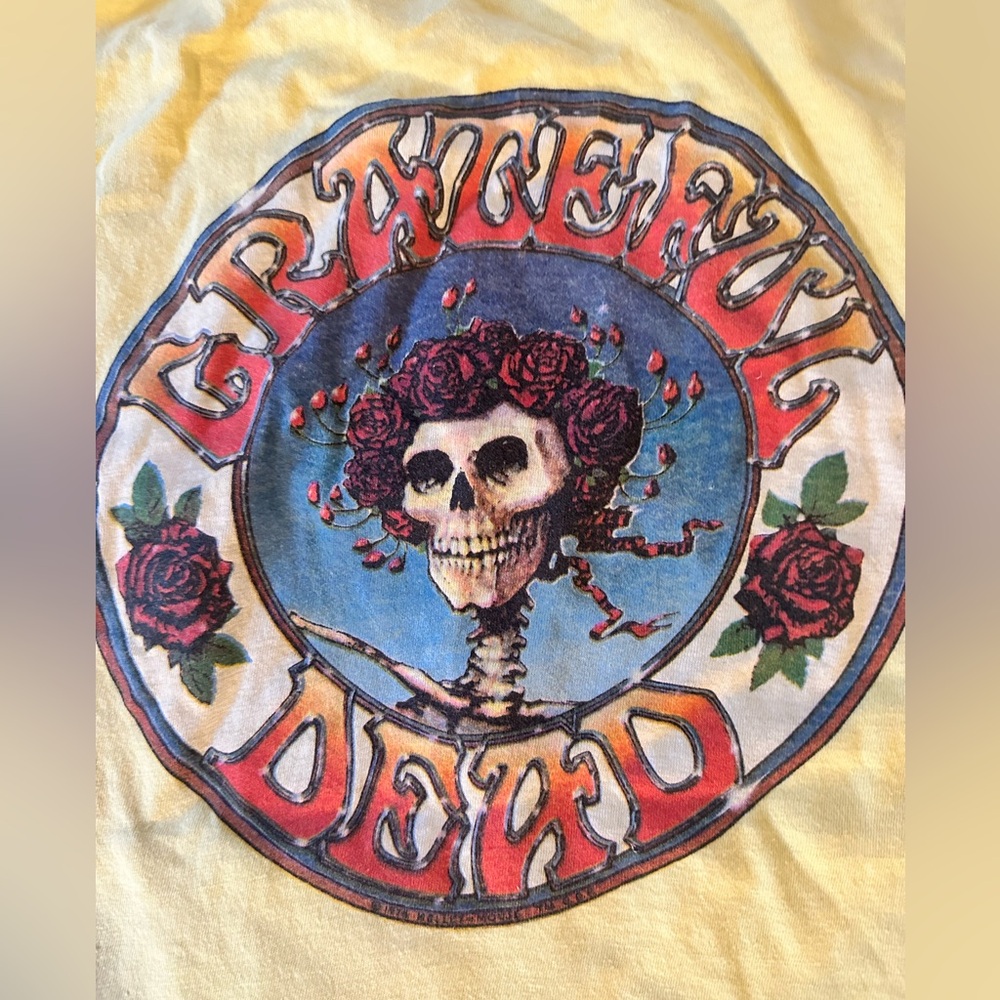 Vintage Grateful Dead Tee shirt 1982 yellow small Rick Griffin artwork